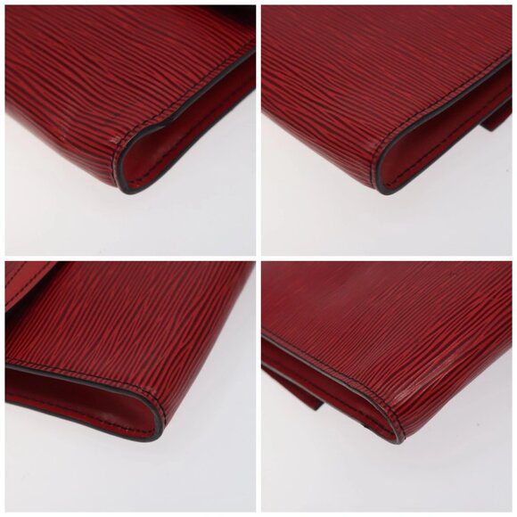 LOUIS VUITTON Epi Pochette Arche Shoulder Bag Red M52577 LV Auth 125313 - Picture 14 of 16